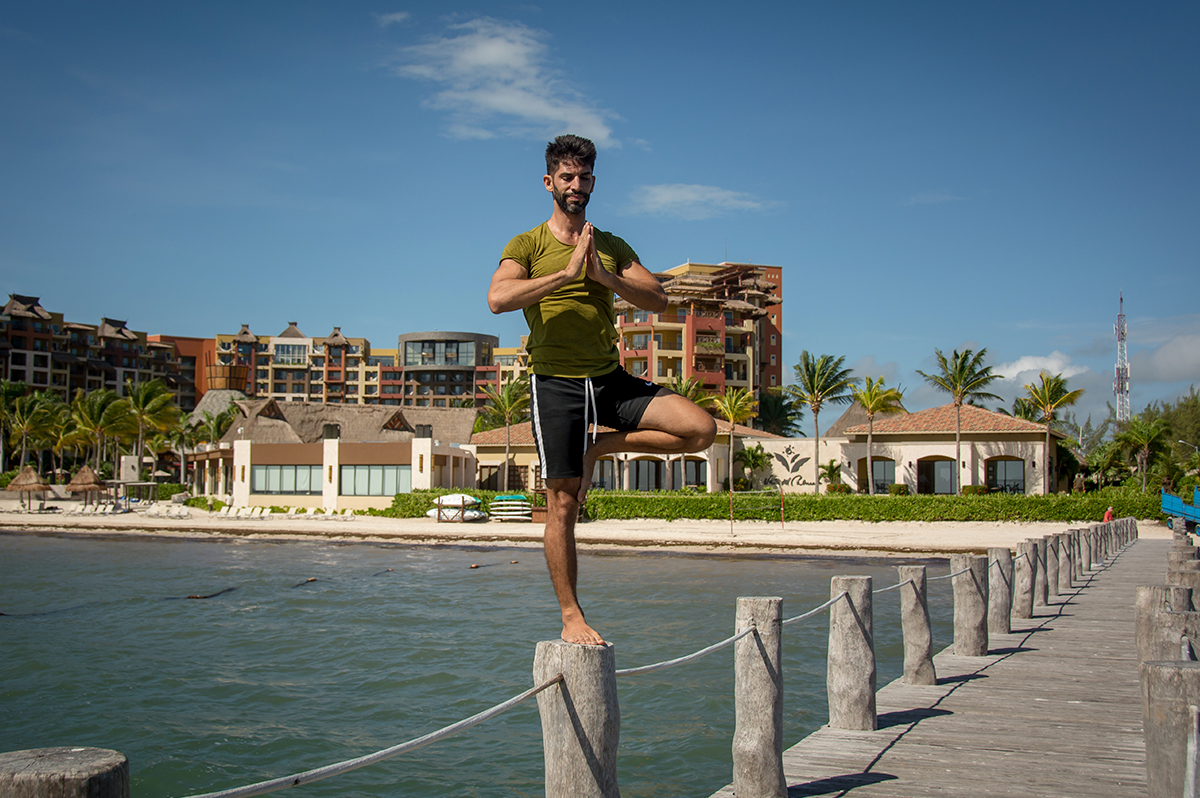 New Yoga Teacher Oscar Resendiz at Villa del Palmar Cancun